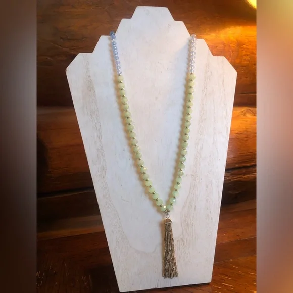 BANANA REPUBLIC Bead and Tassel Necklace - Picture 2 of 6